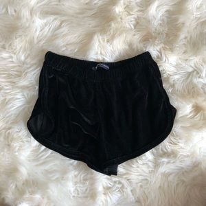 Velvet shorts